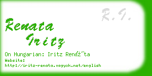 renata iritz business card